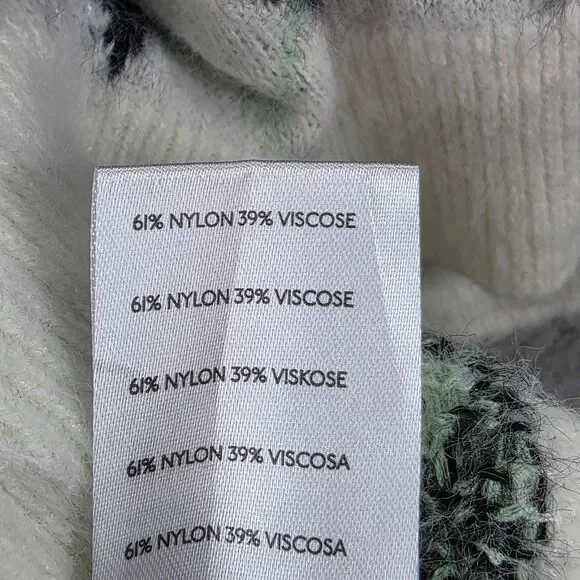 Free People Sweater Women's Through the Motions Cropped Argyle Plaid Vest SIze M - Picture 8 of 9